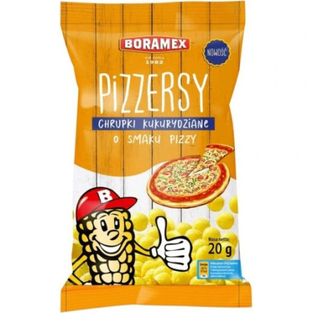 BORAMEX pizzersy chrupki kukurydziane pizza PRODUKT POLSKI 20g