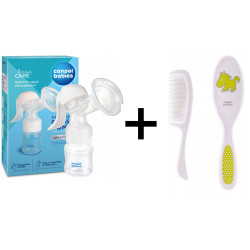 CANPOL BABIES BASIC laktator ręczny + butelka + GRATIS