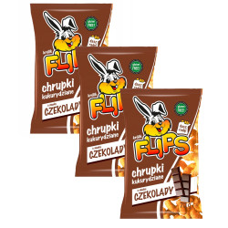 ZESTAW 3 SZTUK FLIPS chrupki kukurydziane o smaku czekolady bezglutenowe 70g