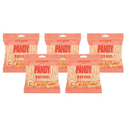 ZESTAW 5 SZT PANDY PEACH RINGS żelki o smaku brzoskwiniowym 50g