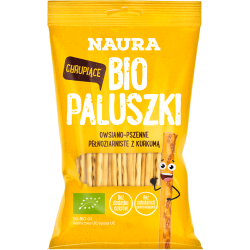 NAURA paluszki owsiano-pszenne pełnoziarniste z kurkumą BIO 45g