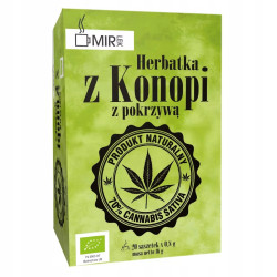 Mir-Lek Herbatka Z Liści Konopi Z Pokrzywą 20 Saszetek X 0,8 G