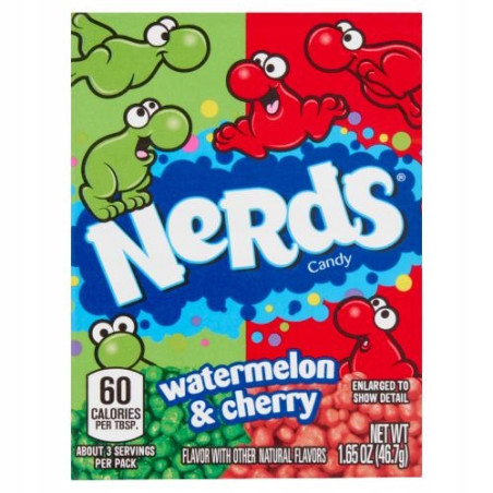 Nerds Cukierki Arbuzowo-Wiśniowe 46,7G